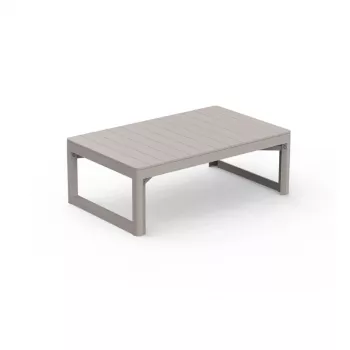 Mesa de jardim KETER Lyon Table Rezolith (2 configurações) bege