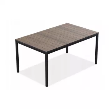 Mesa de jardim KETER Deco Porto Nova 160 nogueira/preto