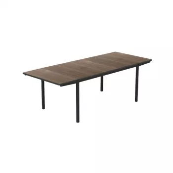 Mesa de jardim extensível KETER Deco Porto Nova extensível 160-240 nogueira/preto