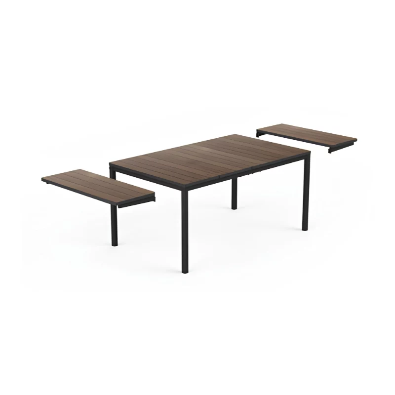 Mesa de jardim extensível KETER Deco Porto Nova extensível 160-240 nogueira/preto