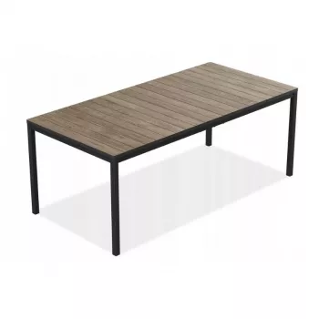 Mesa de jardim KETER Deco Porto Nova 200 nogueira/preto