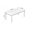 Mesa de jardim KETER Deco Porto Nova 200 nogueira/preto