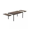 Mesa de jardim extensível KETER Deco Porto Nova extensível 200-280 nogueira/preto