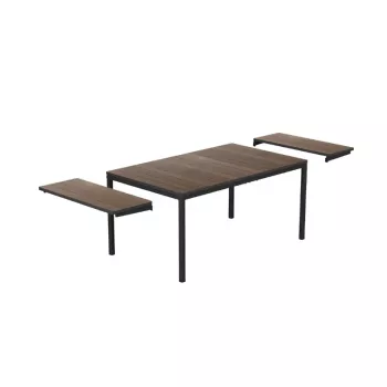 Mesa de jardim extensível KETER Deco Porto Nova extensível 200-280 nogueira/preto