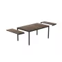 Mesa de jardim extensível KETER Deco Porto Nova extensível 200-280 nogueira/preto