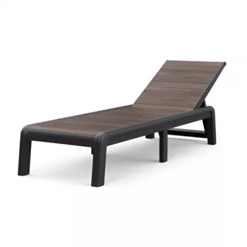 Espreguiçadeira KETER Deco Porto cinzento/nogueira