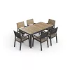 Mesa de jardim KETER Deco Corale 160 efeito teca/cinzento