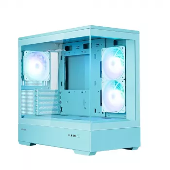 Caixa de PC Zalman P30 V2, mATX Mini-Tower, 3 ventoinhas ARGB de 120 mm, menta