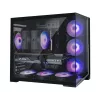 Caixa de PC Zalman D40, ATX Mid Tower, 7 ventoinhas ARGB de 120 mm, preto