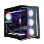 Caixa de PC Zalman D40F, ATX Mid Tower, 7 ventoinhas FRGB de 120 mm, preto