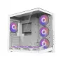 Caixa Zalman D40 White ATX Mid-Tower com 7 ventoinhas ARGB e vidro temperado
