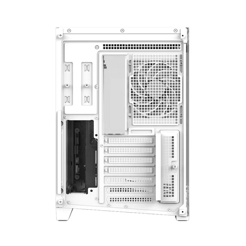 Caixa Zalman D40 White ATX Mid-Tower com 7 ventoinhas ARGB e vidro temperado