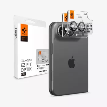 Proteção de objetiva Spigen Glas.Tr Camera EZ FIT Optik Pro para Apple iPhone Fold, branco, 2 unid.