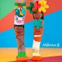 Meias altas de criança MADMIA Socken Vaiana Moana 2 flores 3D Maui Disney / Md026
