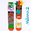 Meias altas de criança MADMIA Socken Vaiana Moana 2 flores 3D Maui Disney / Md026