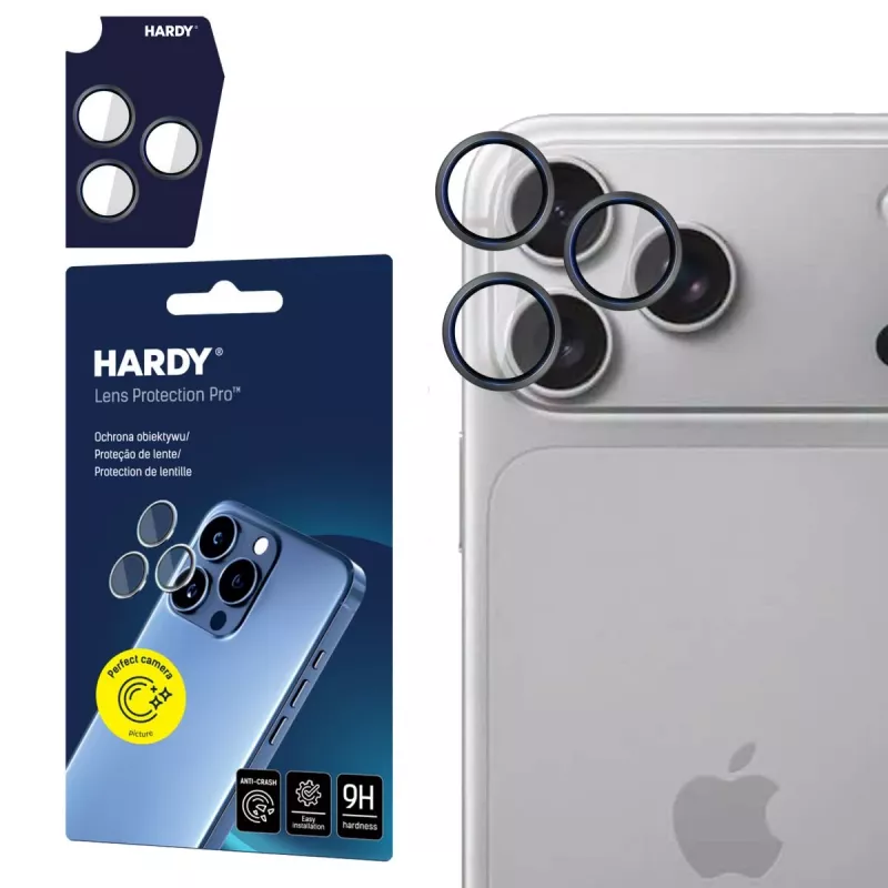 3MK PROTECTION Apple iPhone 18 Pro / 18 Pro Max – HARDY Lens Protection Pro Preto