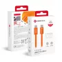 Forcell Cabo USB C para USB C Forcell F-Energy QC4.0 PD 5A 100W Cafule cor 1,2 m ACYH23 laranja