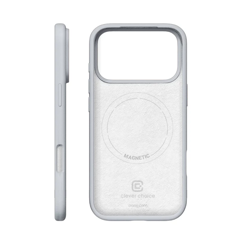 Crong Color Cover Magnetic - capa MagSafe iPhone 18 Pro / 17 Pro (cinzento)