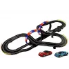 LEAN TOYS Pista de corrida 2 carros Top Turbo Luzes 7,6 m de comprimento