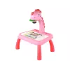 LEAN TOYS Quadro branco projetor para aprender a desenhar Dinossauro rosa