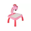 LEAN TOYS Quadro branco projetor para aprender a desenhar Dinossauro rosa