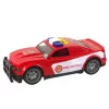 LEAN TOYS Carro de bombeiros 1:14 com luz e som, Vermelho