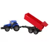 LEAN TOYS Trator com atrelado Veículo agrícola Quinta Azul