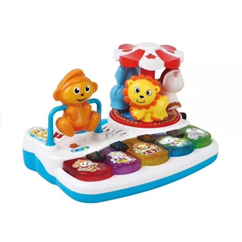 LEAN TOYS Piano colorido com animais para crianças pequenas