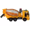 LEAN TOYS Camião betoneira com tambor basculante, som, luz, Amarelo, 1:16