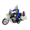LEAN TOYS Mota de polícia Motor Polícia sons luzes Carro de polícia