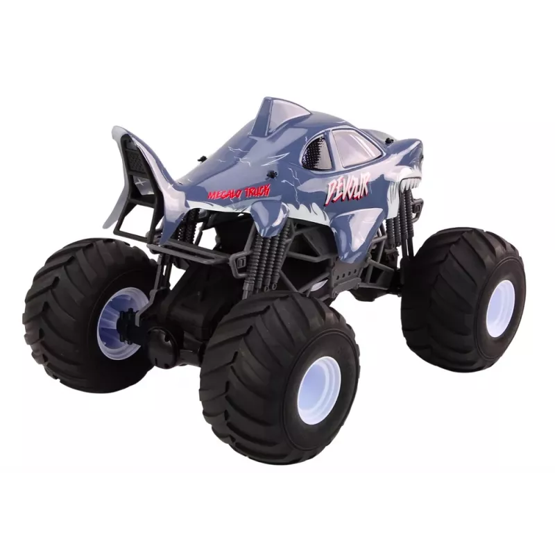 LEAN TOYS Carro todo-o-terreno telecomandado grande 2,4G RC 1:6 Shark