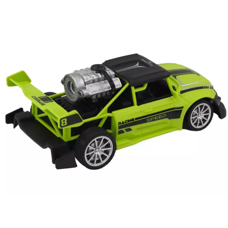 LEAN TOYS Carro RC Sentence 1:20 Efeito de fumo Luzes Verde