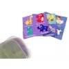 LEAN TOYS Caixa de lenços macia com 6 tecidos e 3 lenços coloridos que fazem ruído