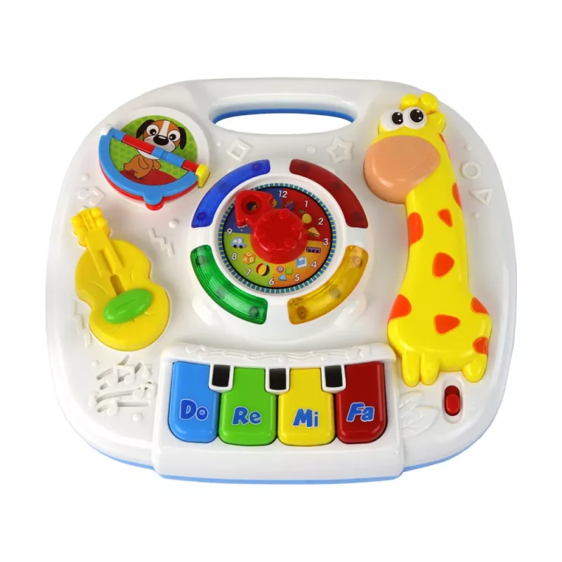 LEAN TOYS Mesa de atividades interativa 2-em-1 educativa para crianças pequenas
