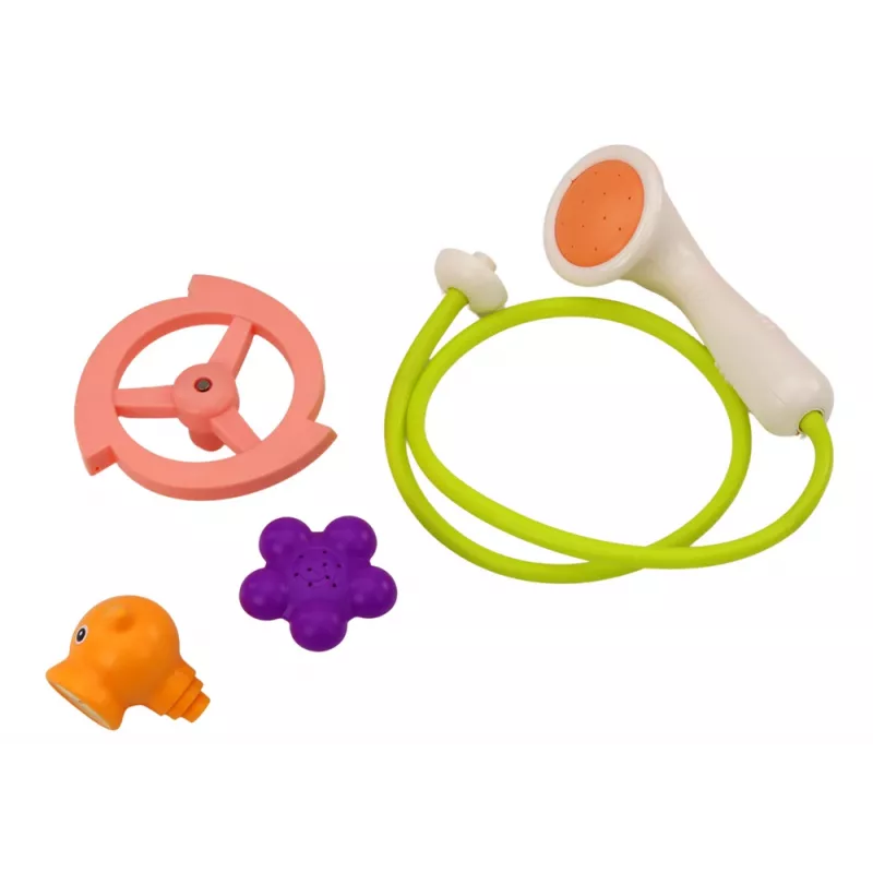 LEAN TOYS Brinquedo de banho Baleia 3 pontas Laranja