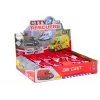 LEAN TOYS Carro de bombeiros 1:32 com portas que abrem, luz e som, motorizado, Vermelho