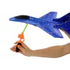 LEAN TOYS Avião de combate de esferovite com lançador azul