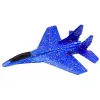 LEAN TOYS Avião de combate de esferovite com lançador azul