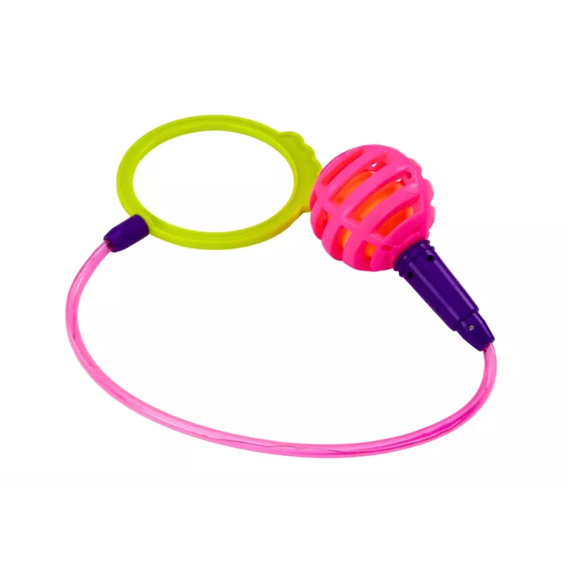 LEAN TOYS Skipper Hula Hop Corda de saltar, Rosa, LED