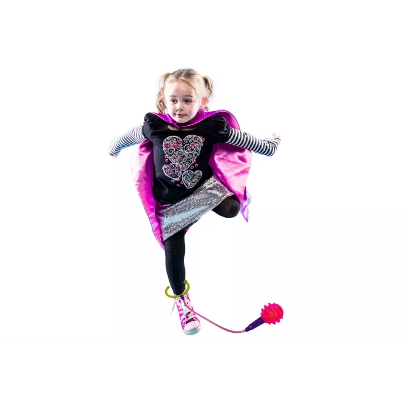 LEAN TOYS Skipper Hula Hop Corda de saltar, Rosa, LED