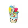 LEAN TOYS Conjunto de brinquedos de areia, balde, moinho de areia, regador, formas coloridas