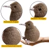 LEAN TOYS Peluche Kiwi Pássaro Peluche Mascote Peluche Castanho-escuro 25cm