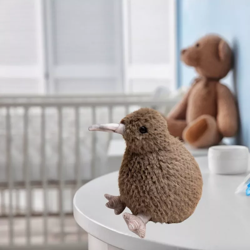 LEAN TOYS Peluche Kiwi Pássaro Peluche Mascote Peluche Castanho-escuro 25cm