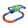 LEAN TOYS Pista de corrida que brilha no escuro, com loopings e carro telecomandado