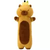 LEAN TOYS Peluche Mascote Capivara com Almofada Rolo de Fruta Castanho 45cm