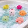 LEAN TOYS Conjunto de 6 Animais Marinhos de Borracha Educativos para Banho e Brincar.