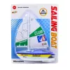 LEAN TOYS Barco à Vela Barco de Água a Bateria Propulsão por Turbina Azul