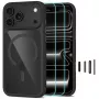 TECH-PROTECT MAGONE MAGSAFE CC + GLASS 2-PACK IPHONE 17 PRO / 18 PRO PRETO/TRANSPARENTE