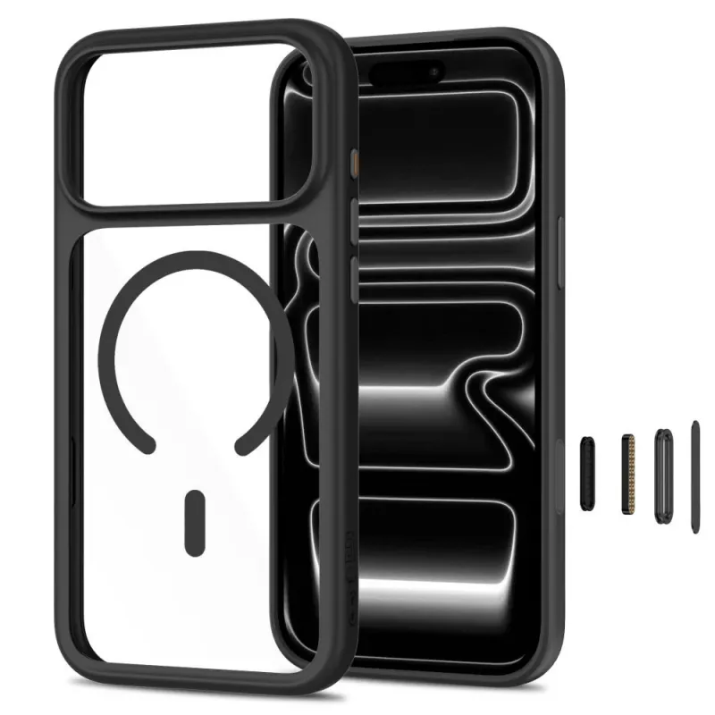 TECH-PROTECT MAGONE MAGSAFE CC + GLASS 2-PACK IPHONE 17 PRO / 18 PRO PRETO/TRANSPARENTE