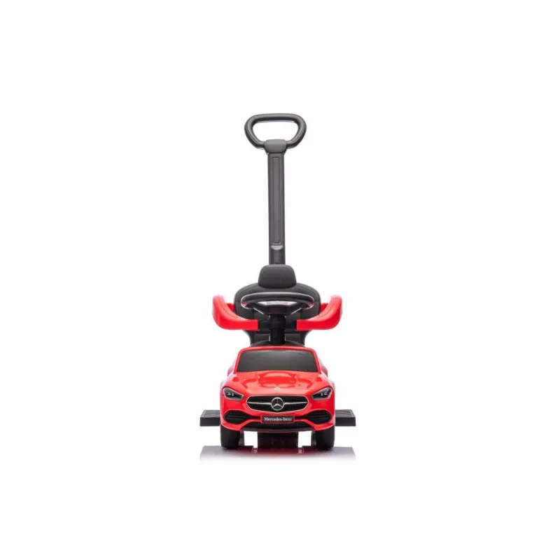 LEAN TOYS Carro de Corrida com Barra de Empurrar Mercedes 3em1 Vermelho